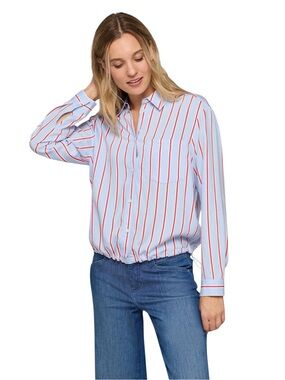 Rabe Stripe Shirt With Toggle Waist.